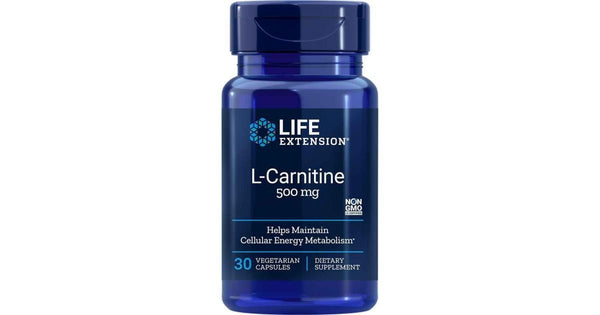 Life Extension L Carnitine 500 mg 30 vegetarianske kapsler
