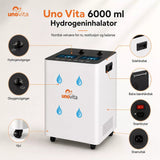 Large Flow 6000 ml Hydrogen Inhaler – (Hydrogen Oxygen Generator) - Uno Vita AS