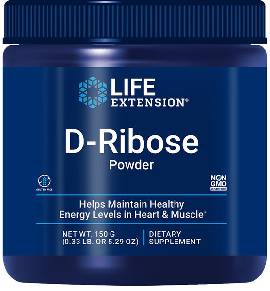 Life Extension D-ribose pulver (150 g) - Uno Vita AS