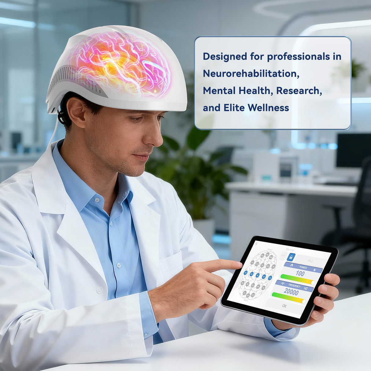 LuciPhi™ PBM Helmet - Advanced photobiomodulation for precise neurotechnology - Uno Vita AS