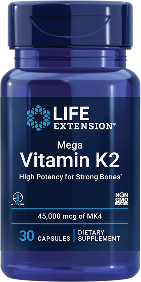 Mega Vitamin K2 High Potency for Strong Bones - Uno Vita AS