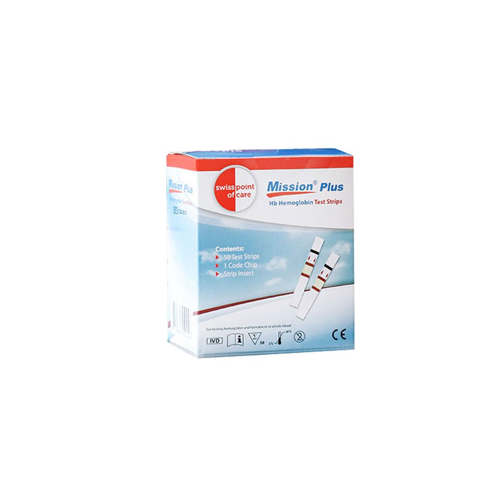 Mission Plus Hb Hemoglobin Meter Starterpack (incl. 50 strips) - Uno Vita AS