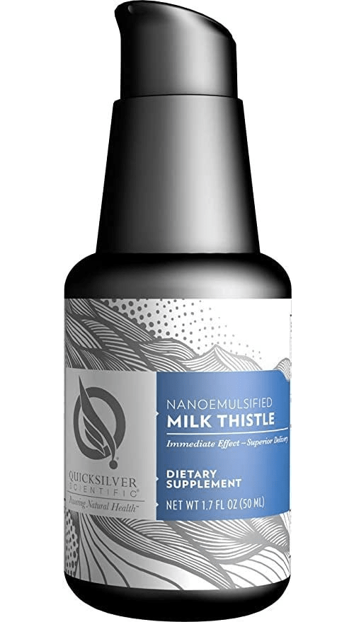 Quicksilver Scientific Nanoemulsified Milk Thistle, flytende marietistelekstrakt i pumpeflaske
