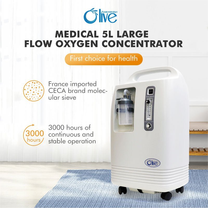 Olive Oxygen concentrator (5 liter) - Uno Vita AS