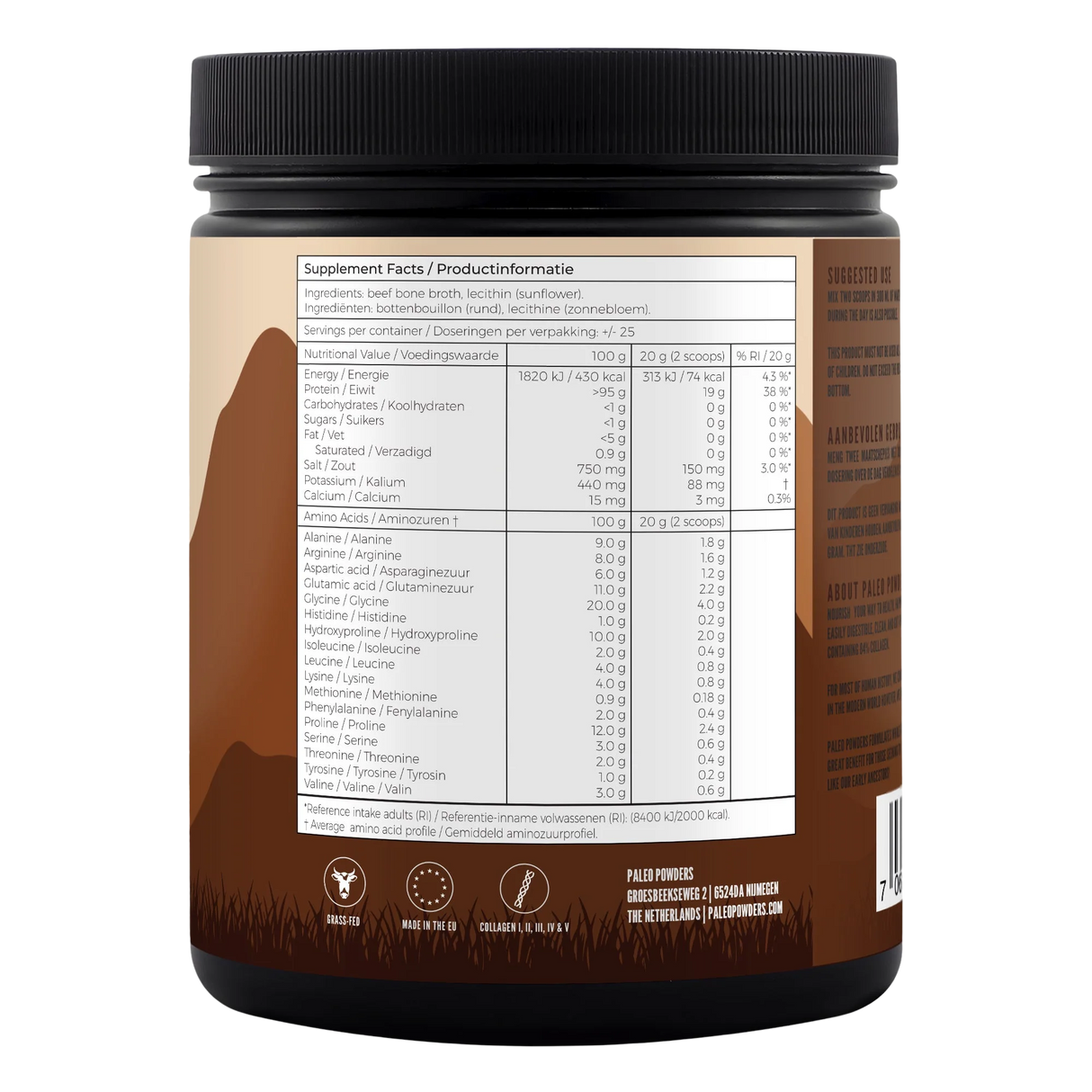 Paleo Collagen Hydrolysate – Grass-Fed (500 grams)