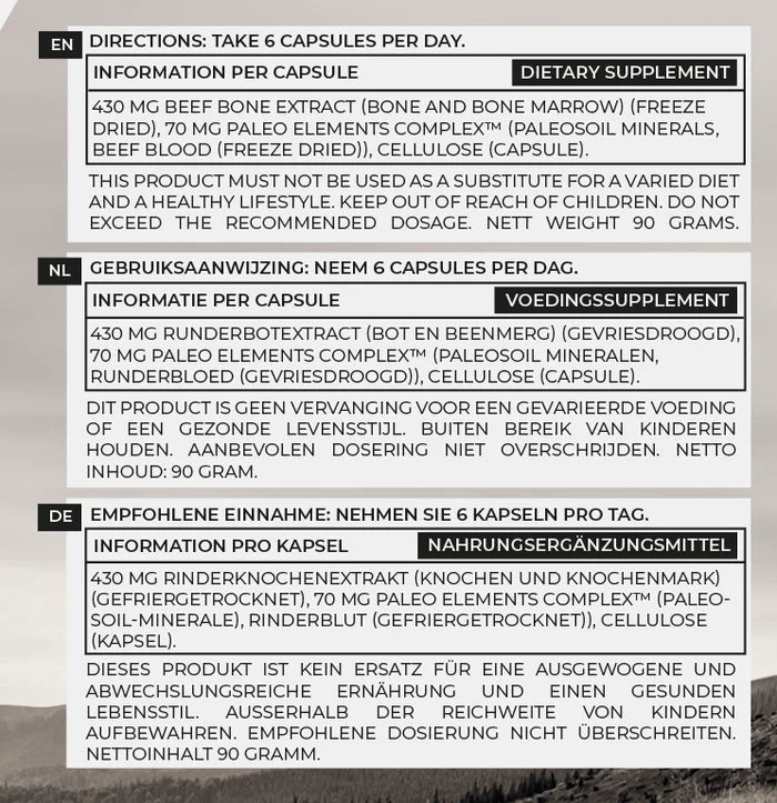 Paleo Beef Bone & Marrow - Uno Vita AS