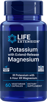 Life Extension Potassium with Extend-Release Magnesium, 60 vegetariske kapsler