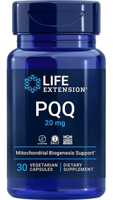 Life Extension PQQ 20 mg, 30 vegetariske kapsler for mitokondriell biogenese