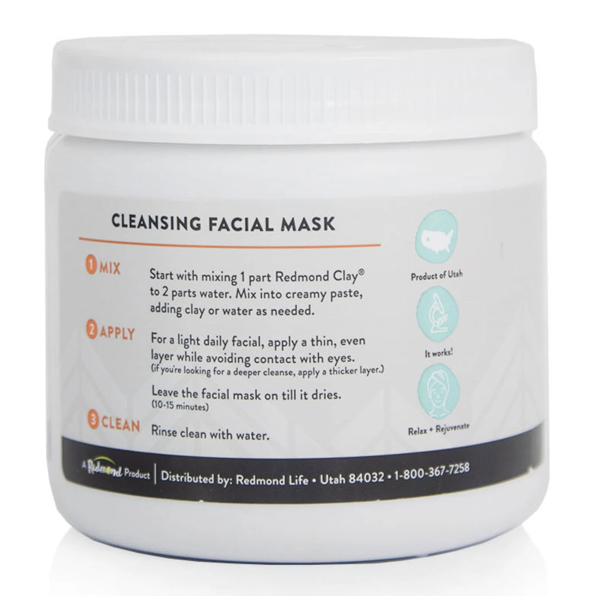 Redmond Clay Facial Mud - Uno Vita AS