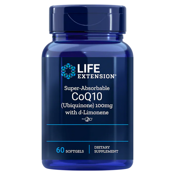 Super-Absorbable CoQ10 (Ubiquinone) with d-Limonene