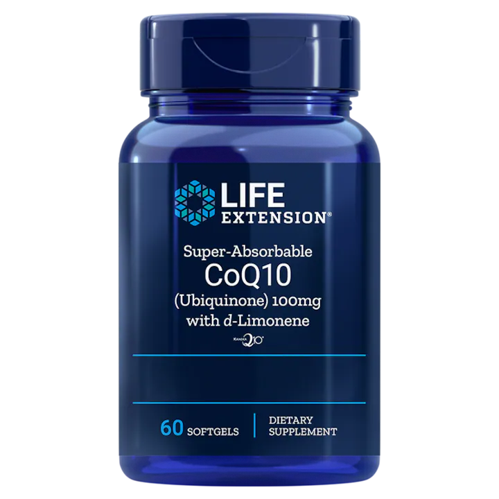 Super-Absorbable CoQ10 (Ubiquinone) with d-Limonene