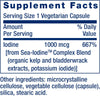 Sea - Iodine, 1000 mcg, 60 vegetarian capsules - Uno Vita AS
