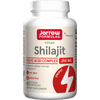 Vegan Shilajit Fulvic Acid Complex, hvit kapselglattet flaske med rød og grønn tekst, 60 veganske kapsler.