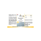 Spermidin 6 mg kapsler i en hvit og gul emballasje med 120 kapsler, produsert i Tyskland.
