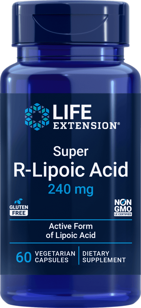 Life Extension Super R-Lipoic Acid 240 mg, 60 vegetariske kapsler