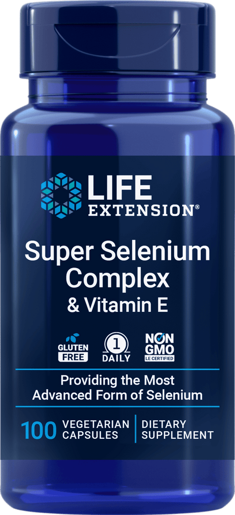 Life Extension Super Selenium Complex med vitamin E, 100 vegetariske kapsler