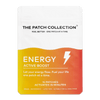 Wellnessplasterpakken fra The Patch Collection i lyse farger, med teksten "ENERGY ACTIVE BOOST" og 15 plaster.