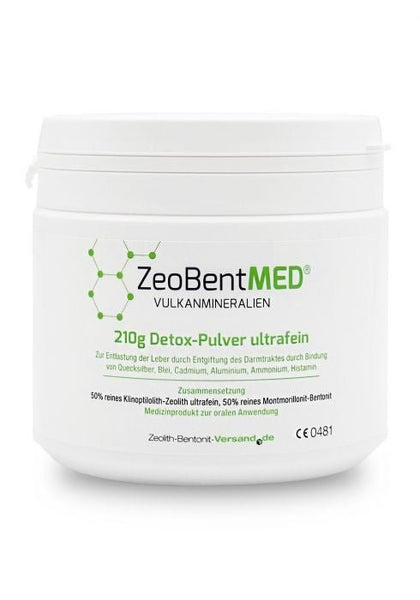 Ultra - Fine ZeoBent MED® Detox Powder for Internal Use (200g) - Uno Vita AS