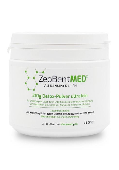 Ultra - Fine ZeoBent MED® Detox Powder for Internal Use (200g) - Uno Vita AS