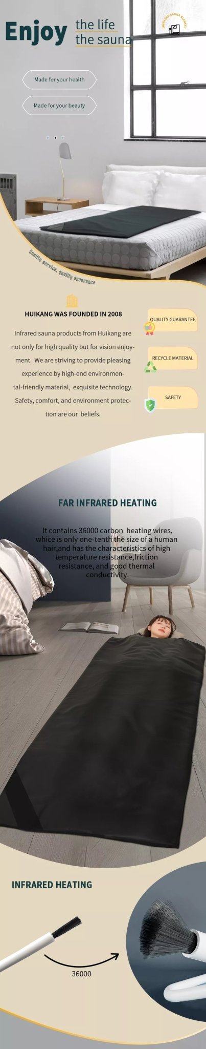 Uno Vita infrared ultra - low EMF sauna blanket - Uno Vita AS