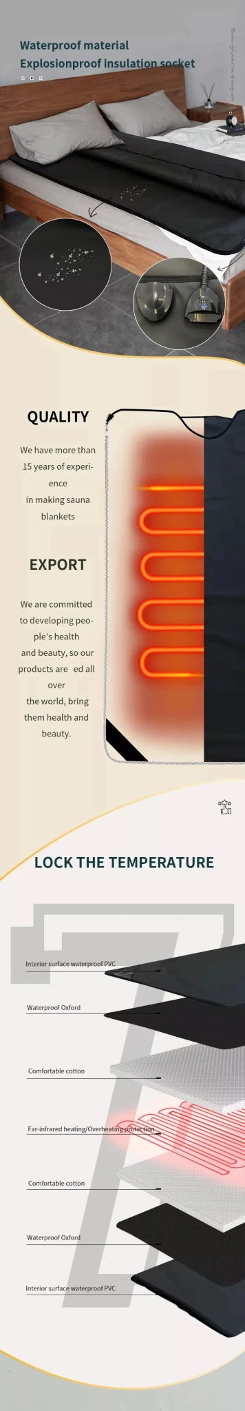 Uno Vita infrared ultra - low EMF sauna blanket - Uno Vita AS