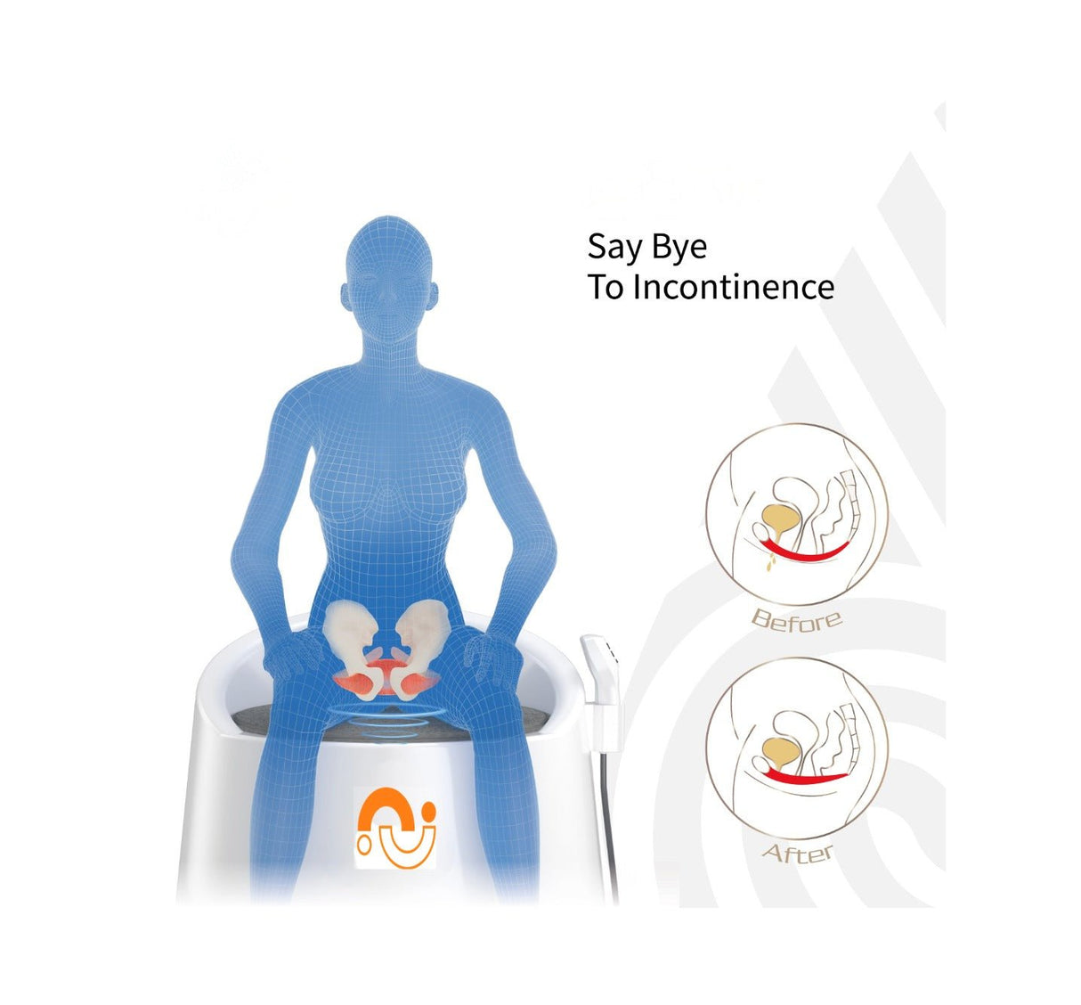 Uno Vita`s EM Chair Pro Pelvic Floor Stimulation - Uno Vita AS