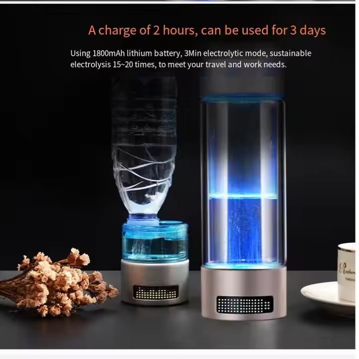 Uno Vita`s Hydrogen (H2) water bottle (up to 9000 ppb) - Uno Vita AS