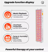 Uno Vita’s RLPRO200 - X2 – avansert rødlys - og NIR - lysterapi med 9 bølgelengder, musikk og Luci Phi - Uno Vita AS