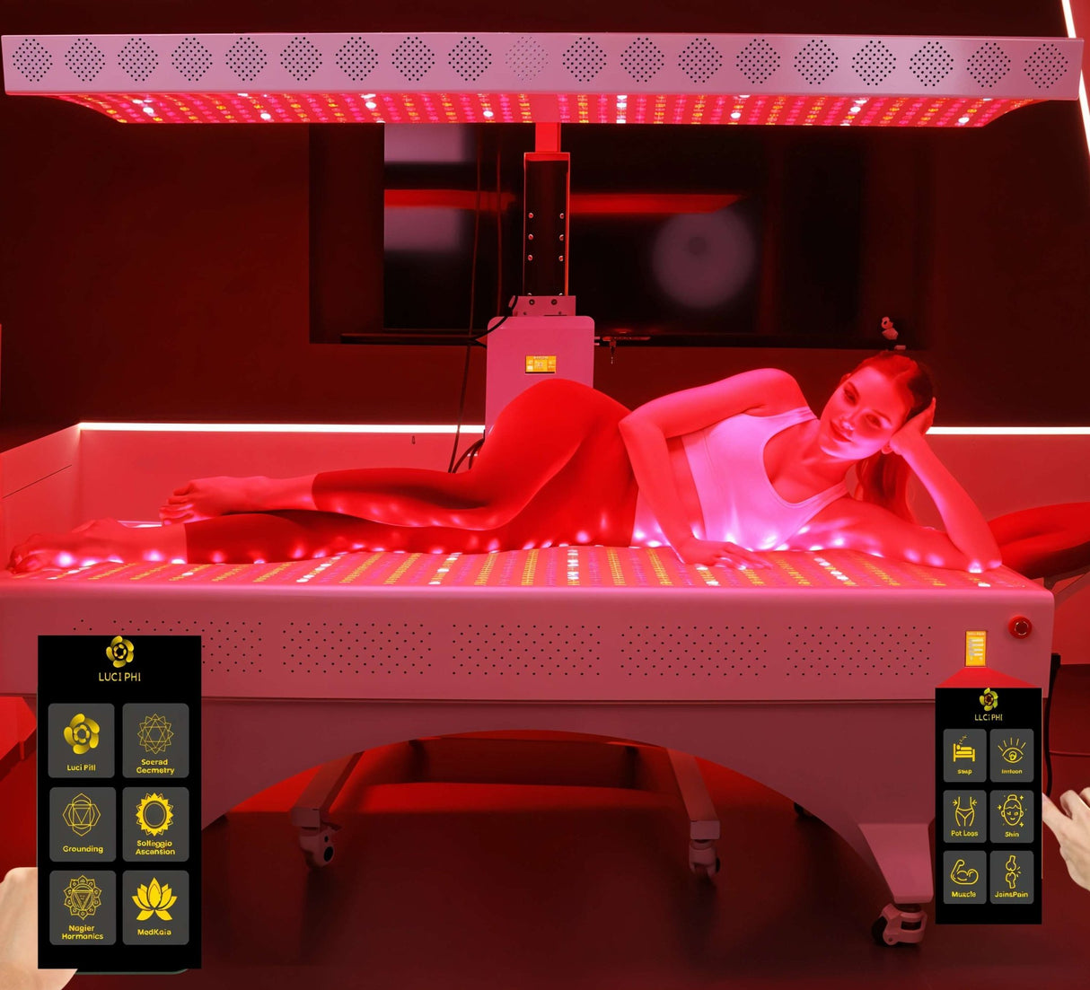 Uno Vita`s RLPRO2000L 9 - Wavelength High - Power Light Therapy Panel with Professional Stand - Uno Vita AS