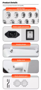 Uno Vita’s RLPRO300 - X2 – Innovative Red Light Therapy (9 waves – music – Luci Phi) - Uno Vita AS