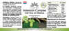 Valerian Complex med humle og sitronmelisse, 60 veganske kapsler i en praktisk emballasje.