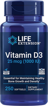 Vitamin D3 - 25 mcg (1000 IU, 250 softgels) - Uno Vita AS