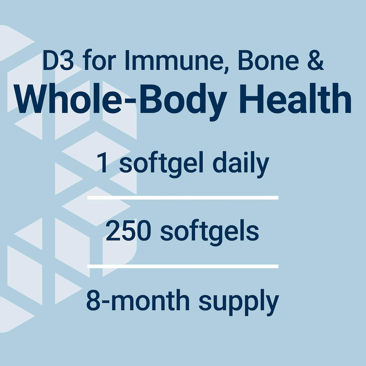 Vitamin D3 - 25 mcg (1000 IU, 250 softgels) - Uno Vita AS