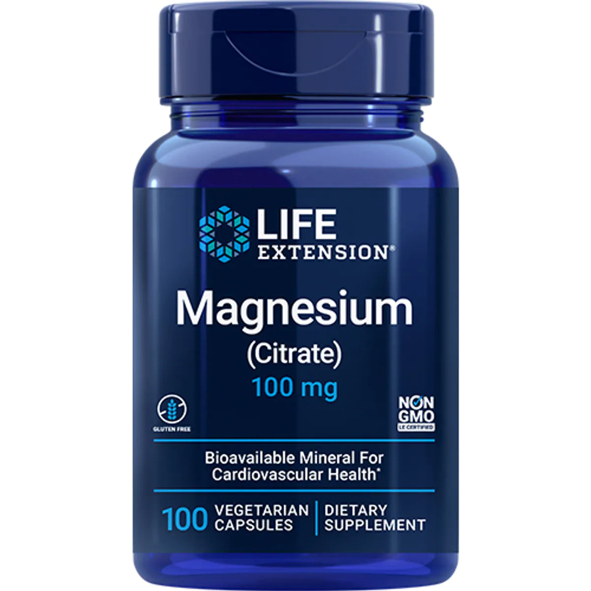 Magnesium (Citrate - 100 mg, 100 vegetarian capsules)