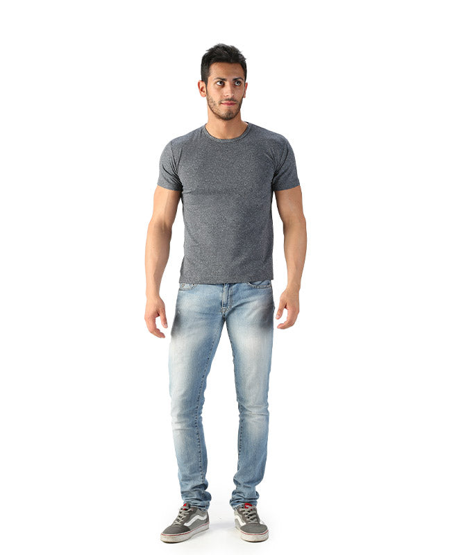 SPIKE-CELL T-SHIRT MEN-Gray-L (ingen bytterett)