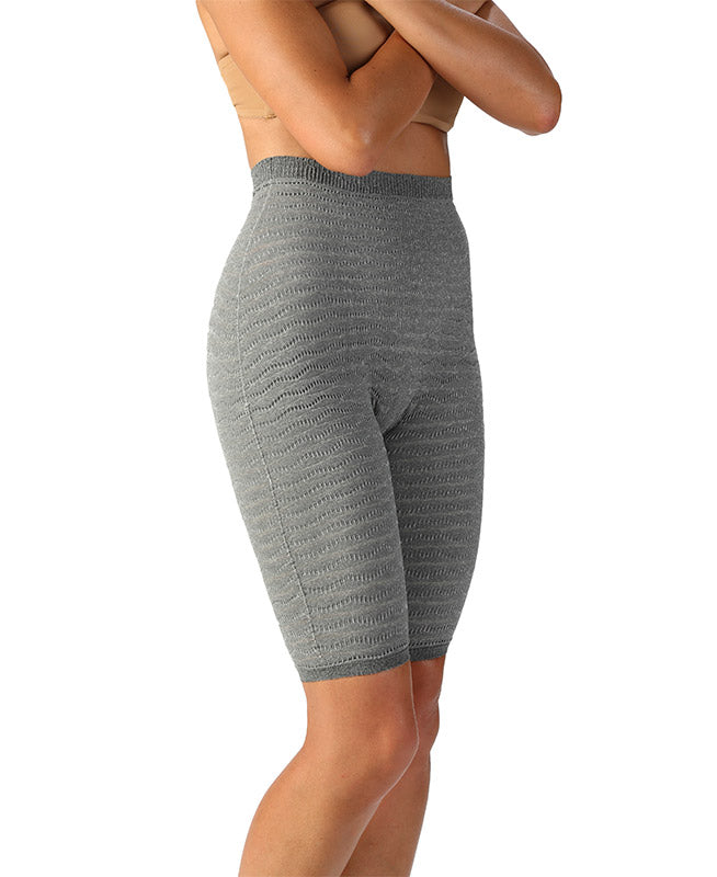 SPIKE-CELL HIGH WAIST CYCLING SHORTS-Gray-S (ingen bytterett)